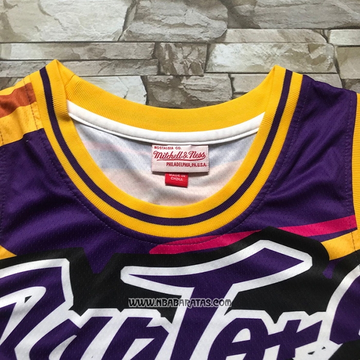 Camiseta Toronto Raptors Vince Carter #15 Rainbow Classic Negro